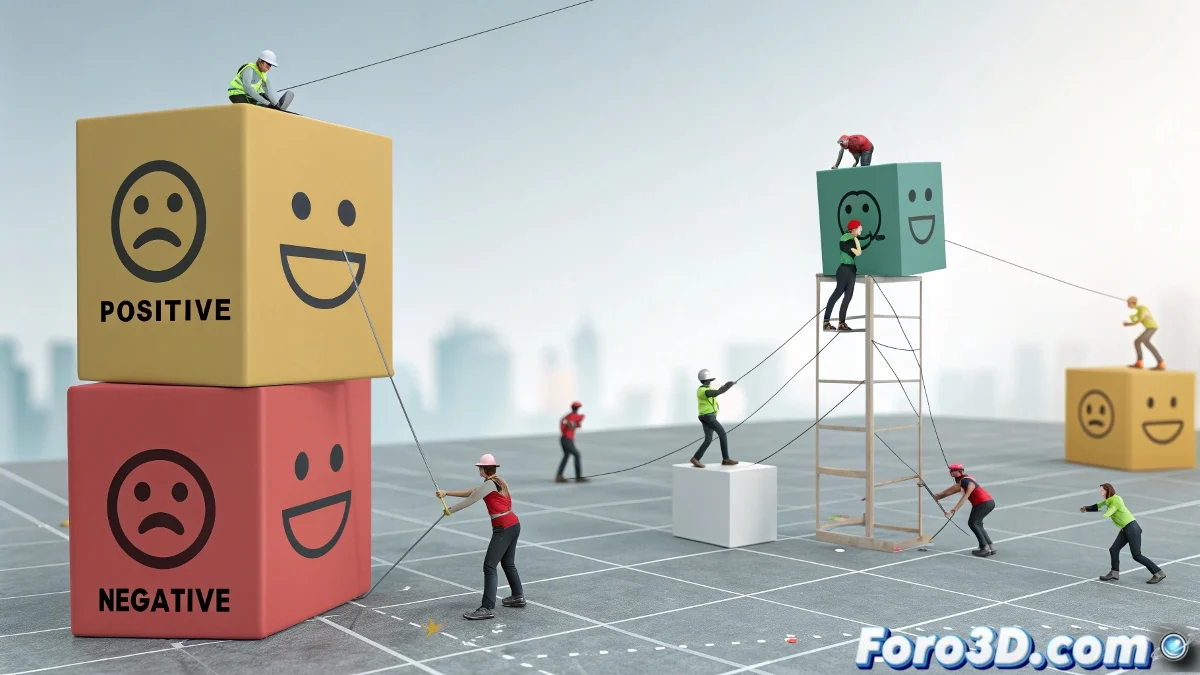 Dos cajas con helpers simulando polos magnéticos interactuando en 3ds Max