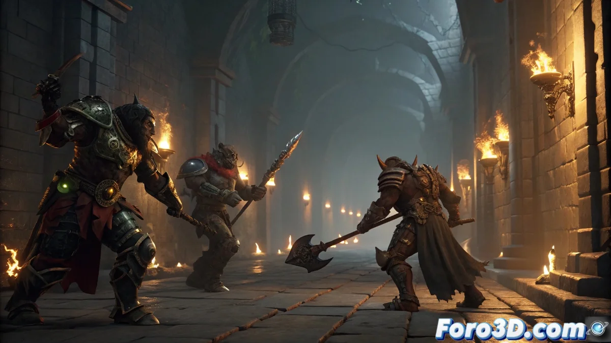 Portada de Warhammer Vermintide 2 mostrando a los cinco héroes en combate contra skaven con efectos visuales mejorados y la misión clásica The Horn of Magnus de fondo