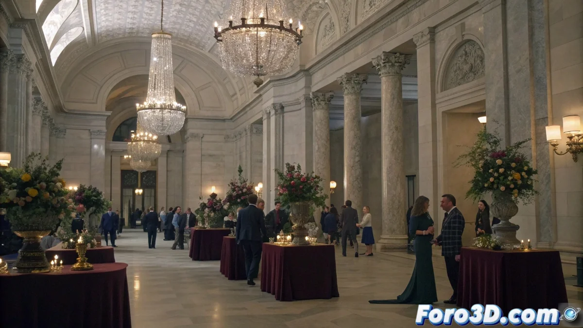 Asistentes a la gala en el emblemático Círculo de Bellas Artes de Madrid durante la ceremonia de entrega de premios con iluminación cálida y ambiente elegante