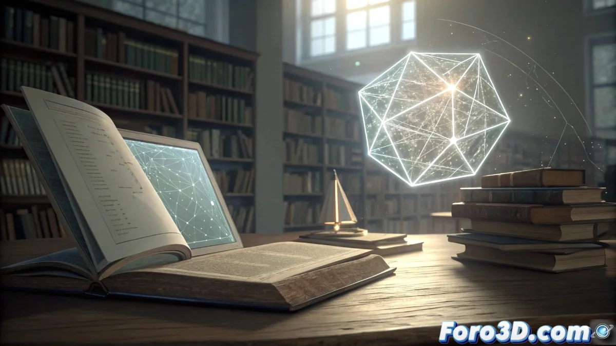 Diagrama que muestra la conversión de ecuaciones matemáticas manuscritas a código formal de verificación automática, con flechas que conectan ambos formatos y símbolos matemáticos flotando en el fondo.