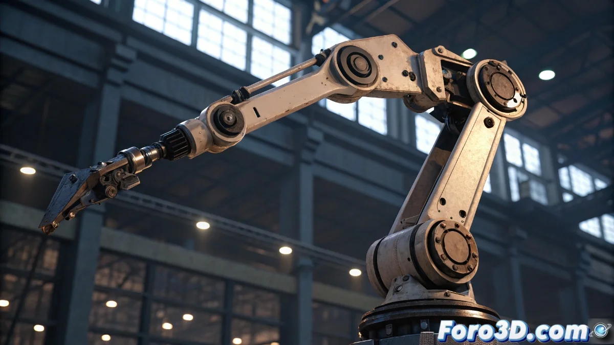 Diagrama 3D mostrando un esqueleto de personaje en Unreal Engine con articulaciones ajustándose iterativamente mediante CCD para alcanzar un objeto objetivo con la mano, ilustrando restricciones angulares y cadenas óseas.