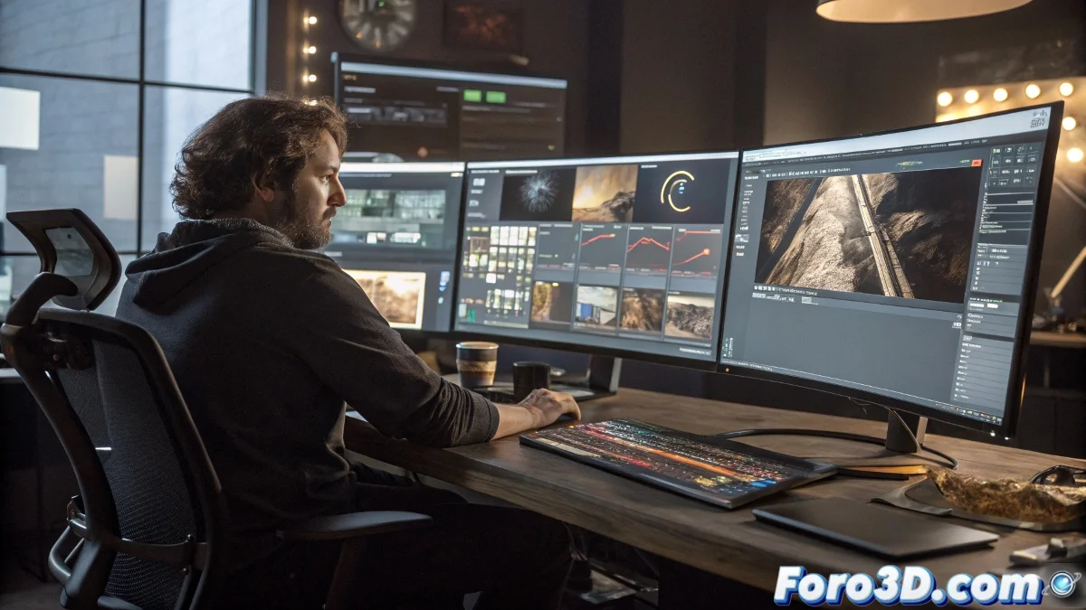 Interfaz de V-Ray 7.1 mostrando la biblioteca Chaos Cosmos con diversos materiales realistas organizados por categorías, junto a opciones de edición de parámetros.
