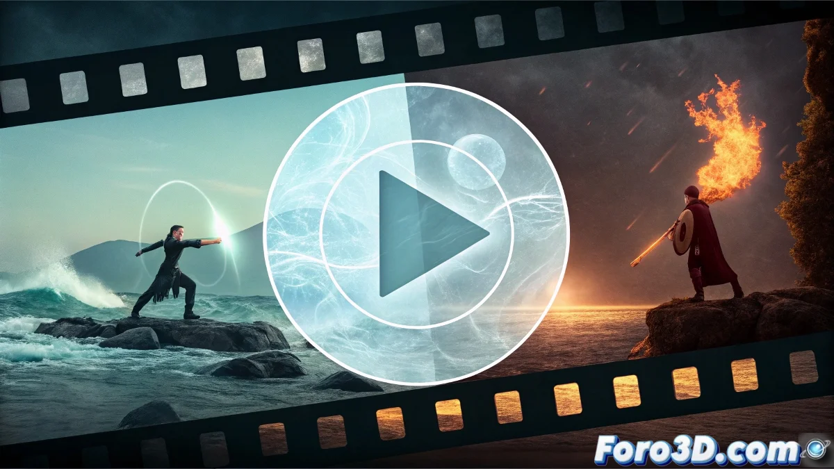 Artista trabajando en efectos visuales para Wheel of Time, combinando técnicas 2D y 3D