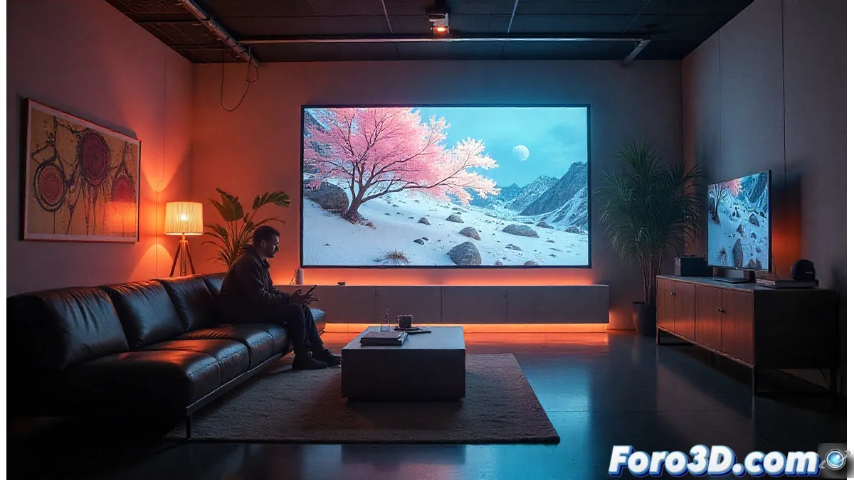 William Gibson revisando storyboards de Neuromancer con el equipo de producción de Apple TV+ en una sala de preproducción con pantallas mostrando conceptos del universo cyberpunk