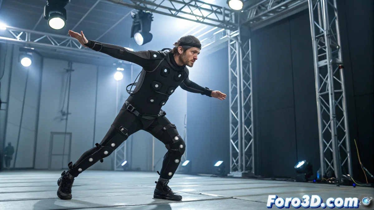 Sistema de captura de movimiento Xsens Link con el nuevo eSuit y sensores mejorados, mostrando conectividad Wi-Fi 6E y baterías intercambiables en un entorno de estudio profesional.