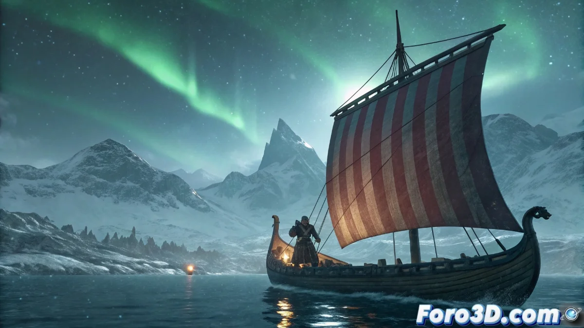 Portada oficial de Ys X: Proud Nordics mostrando a Adol Christin en un entorno nórdico con barcos vikingos y paisajes escandinavos dramáticos