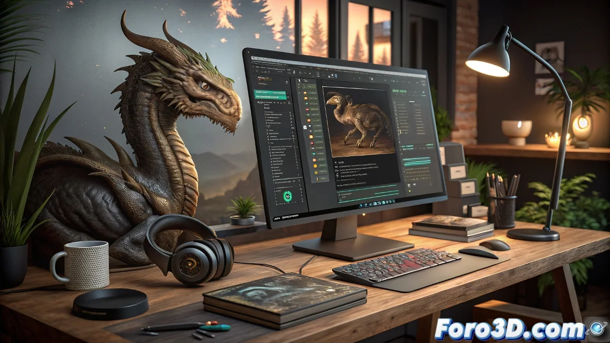 Interfaz de ZBrush 2026.0 mostrando las nuevas herramientas de modelado, Python scripting y el plugin Scale Master en acción sobre una escultura digital.