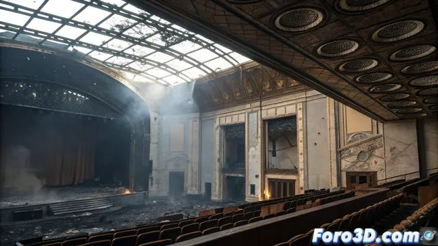 Investigación forense con tecnología 3D en el incendio del Gran Teatro Imperial