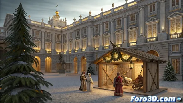 Apertura del belén del príncipe en el palacio real de Madrid