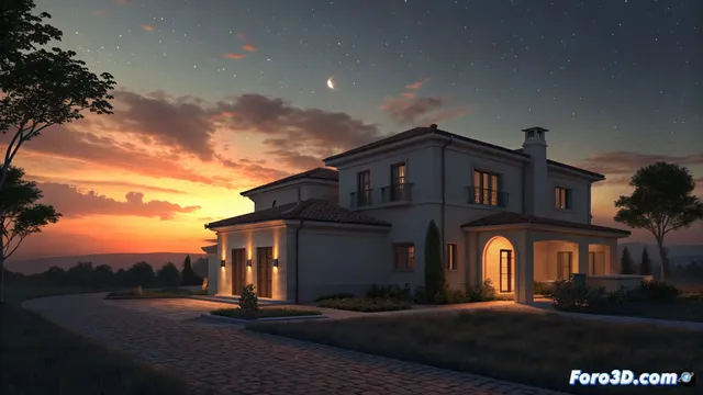 Artlantis physical sky: simula la iluminación ambiental realista