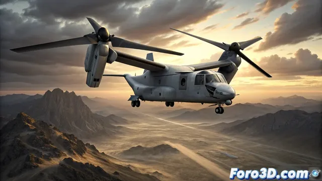 El V-22 Osprey: la aeronave de rotores basculantes