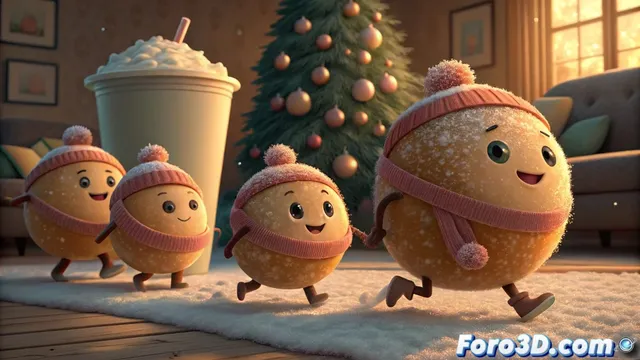 Buck anima los munchkins de dunkin para su campaña navideña