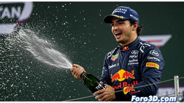 Carlos Sainz celebra un inesperado podio en Qatar y mira al futuro con optimismo