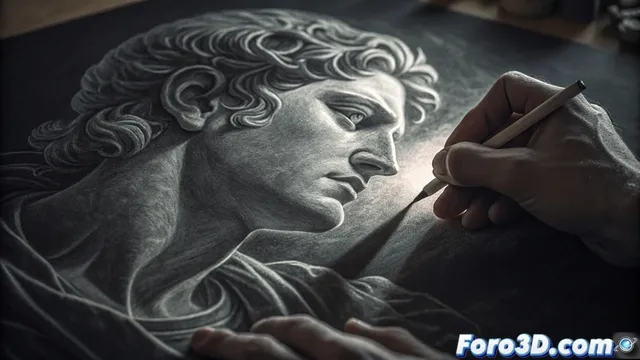 Dibujo por sustracción: esculpir la luz sobre un fondo oscuro