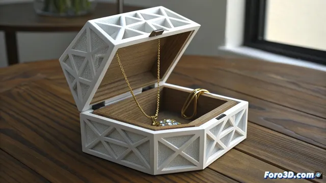 Diseña e imprime un joyero con mecanismo secreto