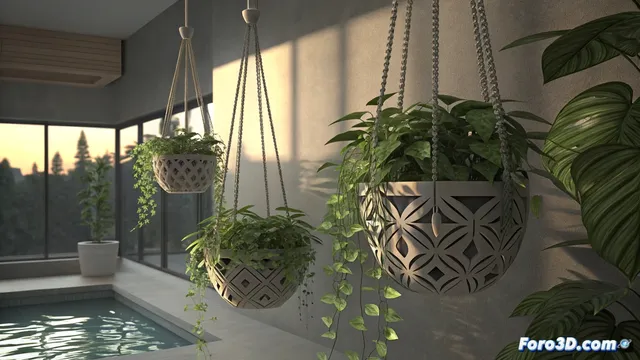 Diseña maceteros colgantes con impresión 3d y riego integrado