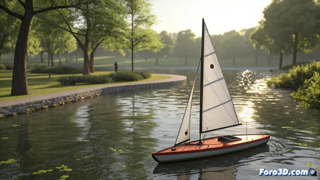 Diseñar e imprimir un velero radiocontrolado para estanques