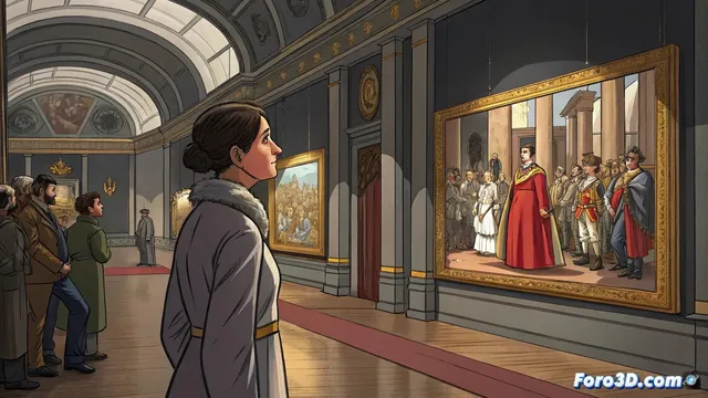 El cuadro de las meninas vigila a los visitantes del museo