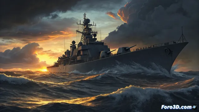 Modelar el destructor Sovremenny: un desafío en 3D