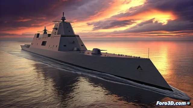 El destructor Zumwalt DDG-1000: un desafío de modelado furtivo