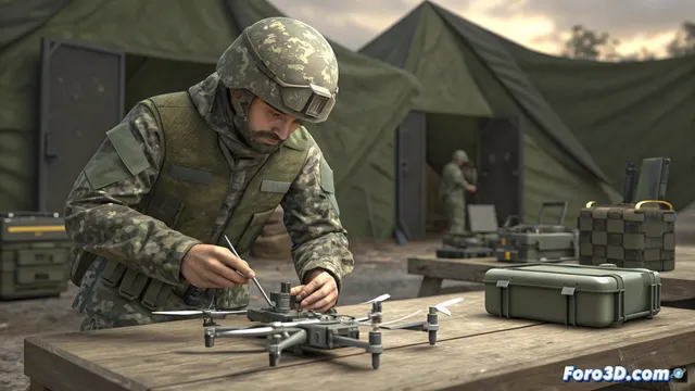 El escuadrón de zapadores paracaidistas fabrica sus propios drones FPV