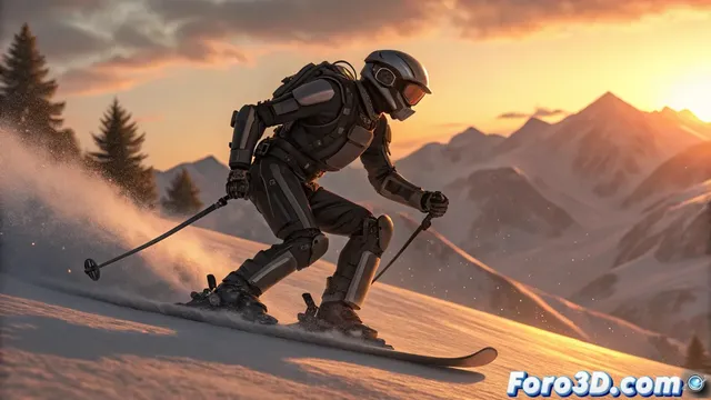 El exoesqueleto Elevate de Roam Robotics asiste a esquiadores