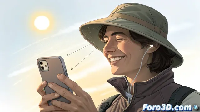 El flash de relleno móvil equilibra la luz en exteriores