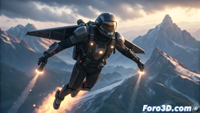 El jet suit de Gravity Industries y su uso de impresión 3D