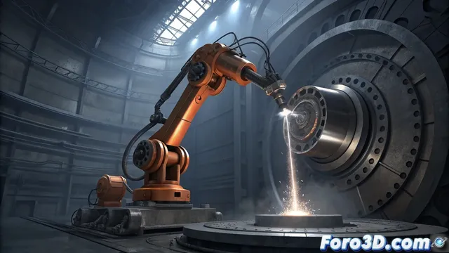 Un robot KUKA ejecuta soldadura con haz de electrones en vacío