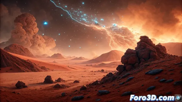 Descubren mini-relámpagos eléctricos en la atmósfera marciana