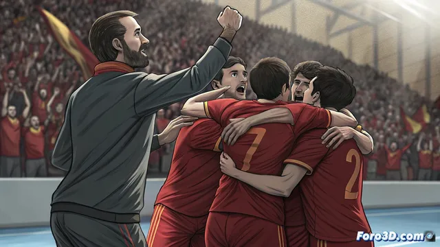 España vence a Serbia en su último amistoso antes del europeo de fútbol sala