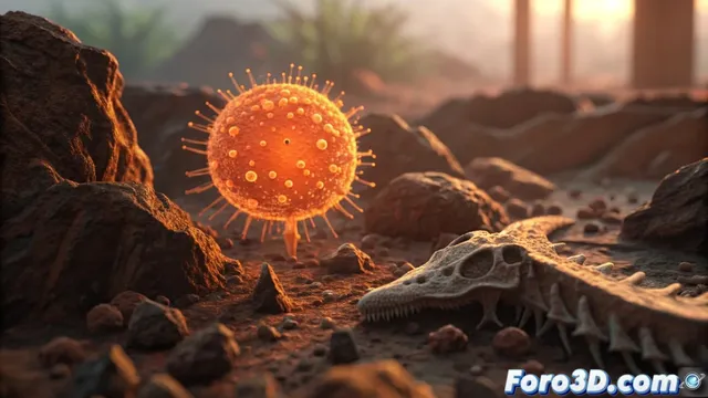 Organismo naranja revela secretos de la fosilización de dinosaurios