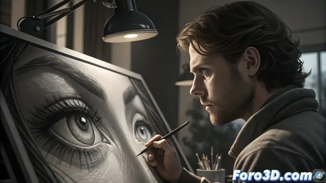 Técnica del ancla visual en ilustración 2D