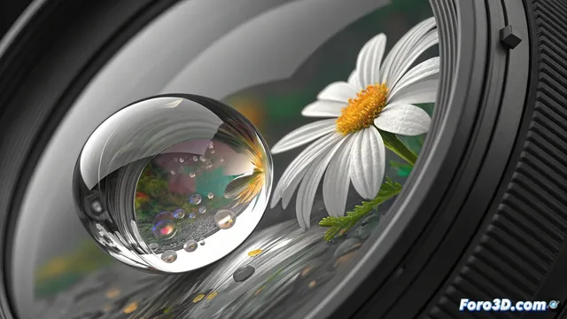 Fotografiar con una lente de contacto de agua