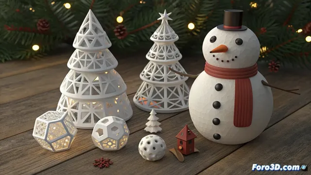 Impresión 3D para crear adornos invernales personalizados