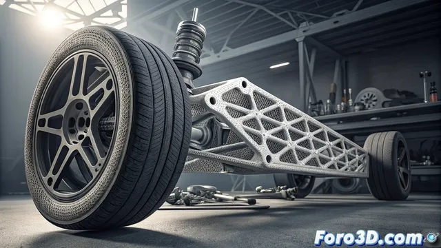 Impresión 3d para fabricar componentes de suspensión en automoción de competición