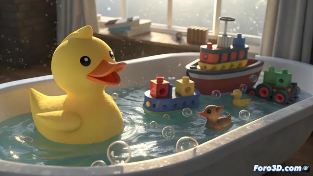 Imprimir juguetes de baño seguros y creativos en 3d