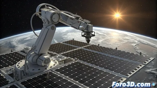 Fabricar paneles solares en órbita con impresión 3d