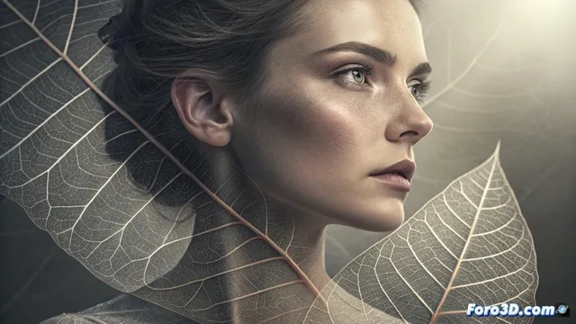 Integrar texturas translúcidas como filtros orgánicos en fotografía