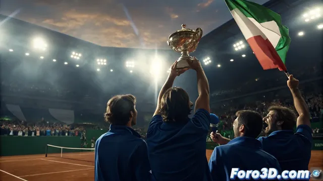 Italia conquista su tercer título consecutivo en la Copa Davis tras vencer a España