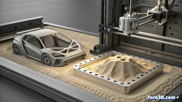 La impresión 3D de arena funde el chasis del Dallara Stradale