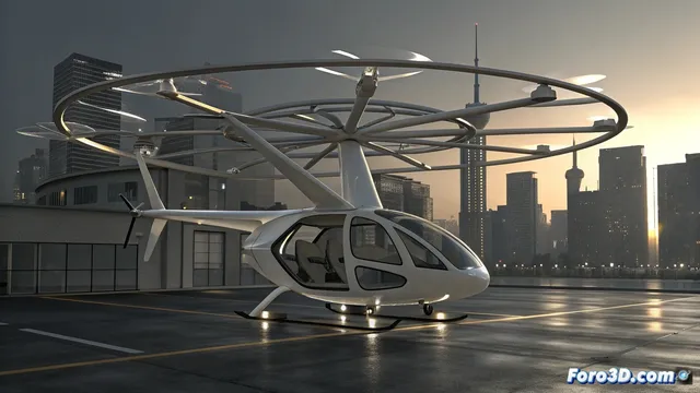 La impresión 3D fabrica componentes clave para el taxi aéreo Volocopter 2X