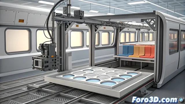 La impresión 3D fabrica componentes para cabinas de trenes de alta velocidad
