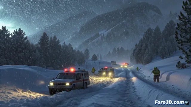 Intensa nevada colapsa los accesos a La Molina