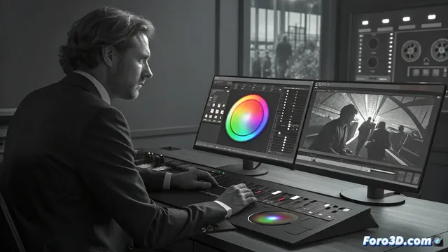 La página de color en DaVinci Resolve