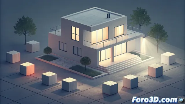 La perspectiva isométrica con sombras realistas genera disonancia espacial