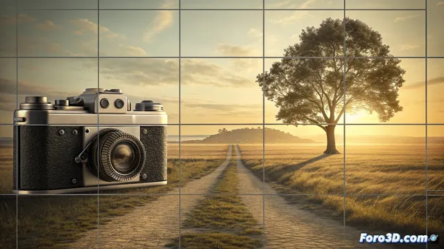 La regla de tercios para organizar la composición visual
