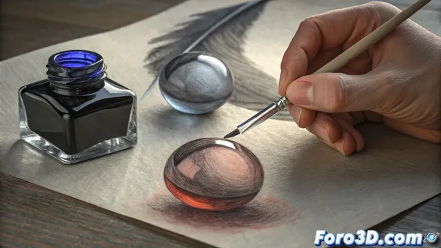 La técnica de usar dos negros para enriquecer una ilustración en escala de grises