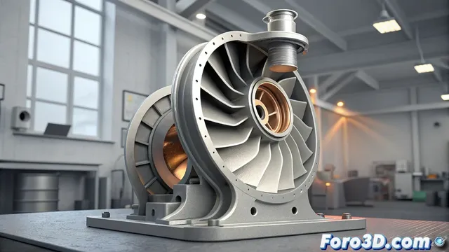La turbobomba del motor E-2 se fabrica íntegramente con impresión 3D