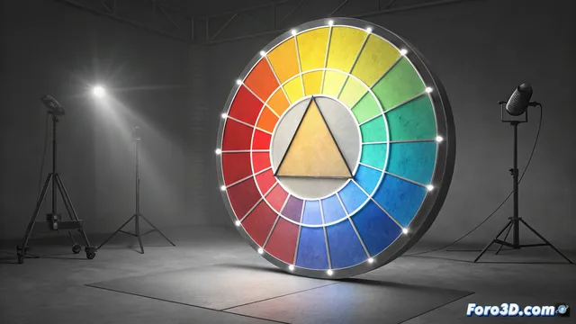 Esquema de color triádico: equilibrio y contraste en la rueda cromática